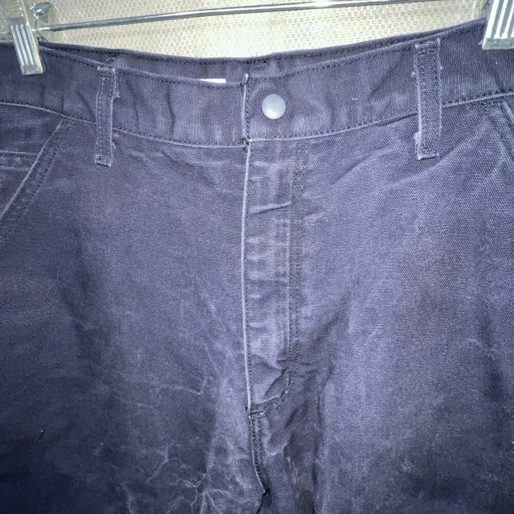 CARHARTT FLAME RESISTANT Men's Pants Canvas Carpenter Pants FRB229DNY 34X34 - Picture 5 of 11